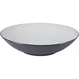 Тарелка глубокая «Вайт Сэнд» керамика ,H=57мм бежев.,черный