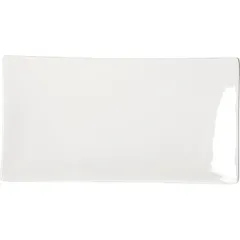 Блюдо «Кунстверк» прямоугольное фарфор ,H=24,L=220,B=120мм белый, изображение 2