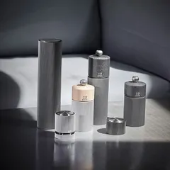 Мельница для соли «Лайн» бук,алюмин. ,H=18см граф.,черный, изображение 2