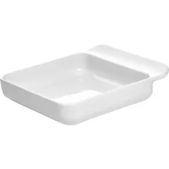 “Bistro” deep square dish  porcelain  300 ml , H=3, L=15, B=15 cm  white