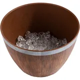 Салатник (для арт. 85250) пластик 4,5л D=25,H=16см тем.корич.,металлич.