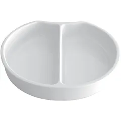 Gastronorm container round (2 cells)  porcelain  D=36cm