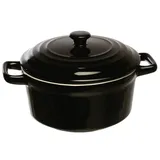 Кастрюля для запекания «Форно» керамика 450мл D=120,H=95мм черный