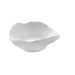 Salad bowl “Botanica”  porcelain  D=130, H=55mm  white