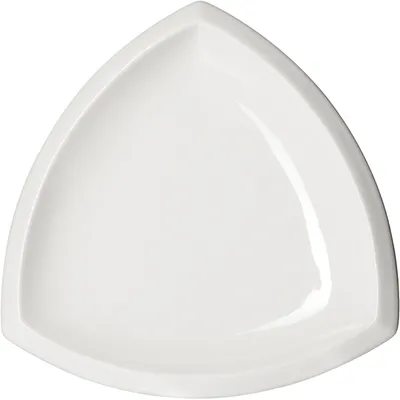 Тарелка «Кунстверк» треугольная фарфор ,L=26,B=26см белый, Длина (мм): 260, Ширина (мм): 260