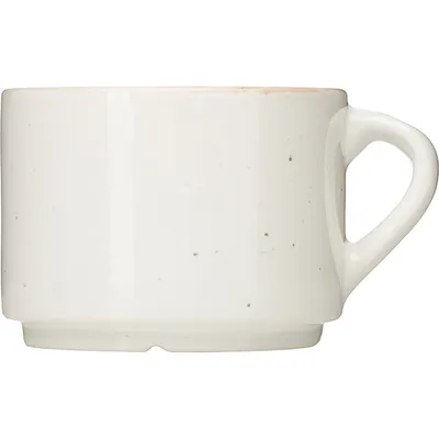 Чашка чайная «Пунто Бьянка» фарфор 350мл ,H=75,B=95мм белый,черный, изображение 2
