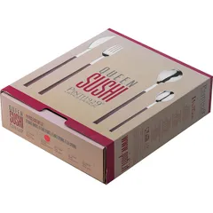 Набор столовых приборов (махагон) на 6 персон[24шт] сталь нерж.,пластик ,H=40,L=29,B=24,5см, изображение 4