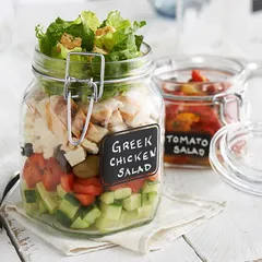 Банка «Лавана» квадратная с крышкой и этикеткой стекло 1л ,H=16,L=10,6,B=10,6см прозр., изображение 3