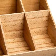 Подставка барная (9 отделений) бук ,H=17,5,L=43,B=26,5см бежев., изображение 2