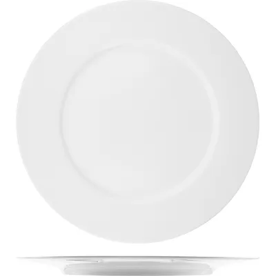Блюдо «Опшенс» круглое фарфор D=32см белый