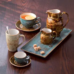 Молочник «Крафт Браун» фарфор 185мл D=7,H=8,L=10см коричнев., изображение 2