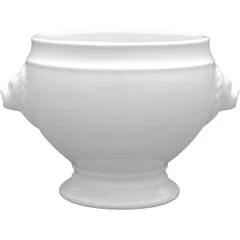 Broth cup “Leo”  porcelain  0.58 l  D=12, H=10.3, L=15.5 cm  white