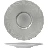 Тарелка «Виллоу Маст» мелкая с широким бортом фарфор D=285,H=25мм серый