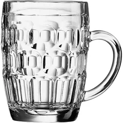 Beer mug “Britain” glass 0.57l D=95/65,H=125,B=135mm clear.