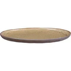 Блюдо «Грасп» овальное керамика ,H=23,L=290,B=180мм коричнев., Цвет: Коричневый, изображение 2