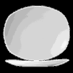 Тарелка «Тэйст» мелкая фарфор ,L=25,5,B=22,5см белый