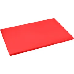 Cutting board polyethylene ,H=18,L=600,B=400mm red