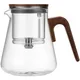 Чайник заварочный «Гунфу» с фильтром стекло,дерево 0,8л ,H=14,8см прозр.,коричнев., Объем по данным поставщика (мл): 800