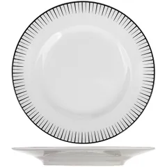 Plate “Zhansan Black” small  porcelain  D=170, H=22mm  white, black