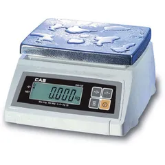 Electric scales SW-10W 10kg with adaptive moisture protection  plastic, metal , H=13.7, L=28.7, B=26cm  10w  white