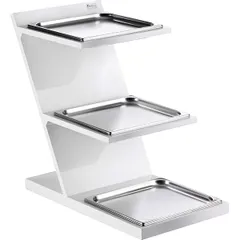 Rack for trays 3 levels ,H=63,L=73,B=38cm white