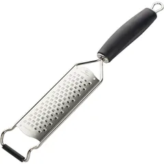 Grater for chocolate, hard cheese and fruit  stainless steel , L=33/21, B=3cm  metallic, black