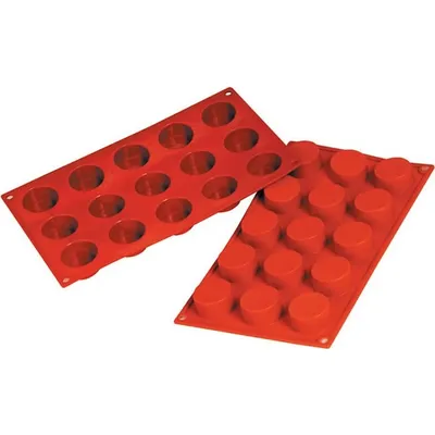 Форма силиконовая ЦИЛИНДР 30*17,5 15ячеек(d=4 h=2) P.L.