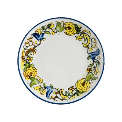 Тарелка «Албуфера» фарфор D=30см белый,разноцветн.