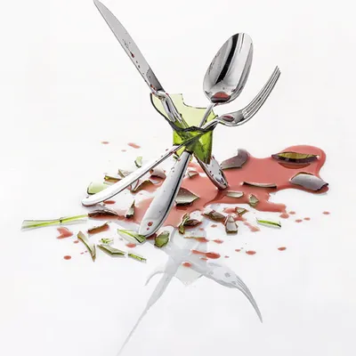 Нож столовый с ручкой эрго «Анзо» сталь нерж. ,L=233/110,B=15мм металлич., изображение 4