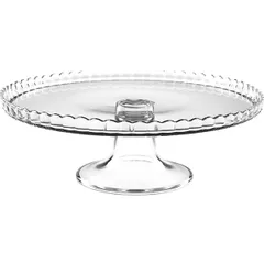 Подставка для торта «Патиссери» (бортик вверх) стекло D=28,H=9см прозр.