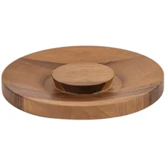 Крышка для банки орех D=207,H=30мм деревян.