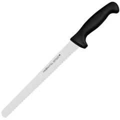 Нож для хлеба «Проотель» сталь нерж.,пластик ,L=390/250,B=25мм черный,металлич.