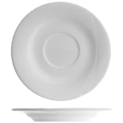 Saucer “Atlantis” porcelain D=13,H=2cm white