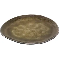 Тарелка «Пьюр» овальная керамика ,L=20,B=17см зелен.
