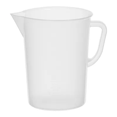 Стакан мерный с носиком и ручкой градуированный полипроп. 3л D=15,5,H=21,8см прозр.