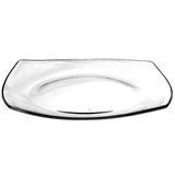 Тарелка «Эклисси» стекло ,H=3,L=26,B=26см прозр.