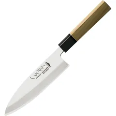 Нож дэба д/разделки рыбы сталь нерж.,бук ,L=39/24,B=5см деревян.,металлич.