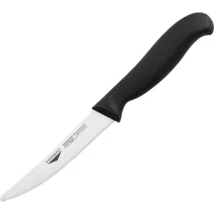 Steak knife steel,plastic ,L=21/11,B=2cm black