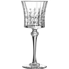 Wine glass “Lady Diamond”  chrome glass  190 ml  D=8, H=20cm  clear.