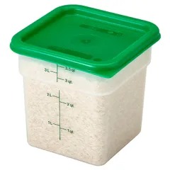 Крышка для контейнера для продуктов 2SFSPP, 4SFSPP полиэтилен ,L=18,5,B=18,5см зелен., изображение 4