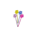 Шпажки для канапе «Цветы»[200шт] пластик ,L=75мм разноцветн.