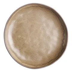 Тарелка «Грасп» с бортом керамика D=17,H=3см коричнев., Цвет: Коричневый, Диаметр (мм): 170