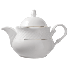 Teapot “Aphrodite”  porcelain  1.4 l  D=26.5, H=19 cm  white, gold