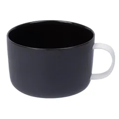 Чашка кофейная «Вейв» фарфор 220мл D=90/80,H=58,L=110мм черный