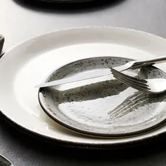 Тарелка пирожковая «Урбан» фарфор D=15,H=2см тем.сер., изображение 3