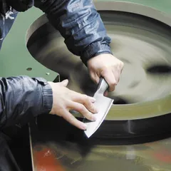 Нож поварской «Диакросс» сантоку сталь нерж. ,H=20,L=295/165,B=25мм металлич., изображение 2