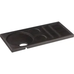 Serving tray with recesses beech ,H=20,L=410,B=185mm wood theme