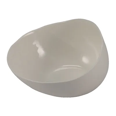 Салатник «Афрос» скошенный кост.фарф. D=125,H=70мм белый