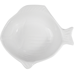 Fish dish for set. “Kunstwerk” porcelain D=95,H=24,L=97,B=70mm white