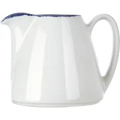 Milk jug “Blue Dapple” porcelain 142ml D=37mm white,blue